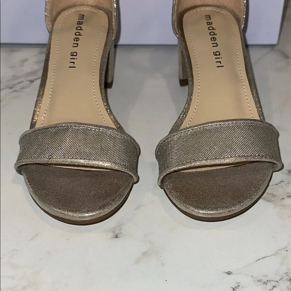 Madden Girl MMARISA Gold Mesh Heels NEW Size 13 Easter Church Wedding